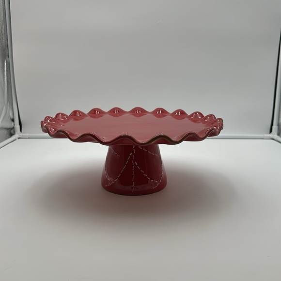 Red Ruffled Edge Cake Stand - Picture 14 of 16
